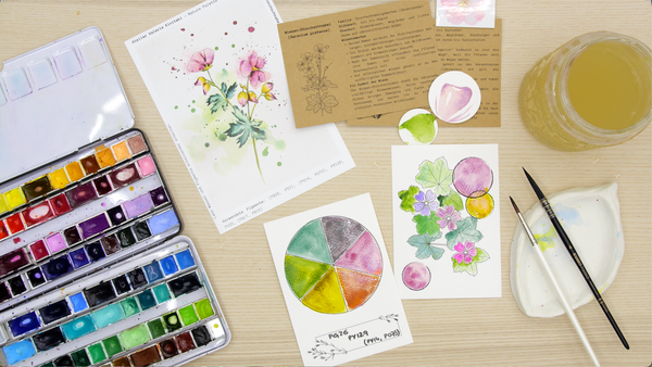 Nature Palette Vol. 2 Geranium pratense Swatchkarten Video