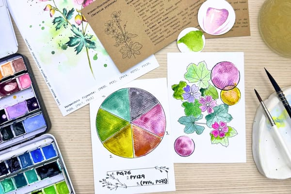 The Swatch Card and the Color Wheel – Building a Whole World of Color from Three Pigments